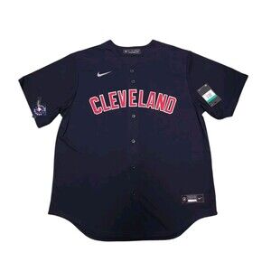 Nike Cleveland Guardians Navy Alternative Baseball Jersey T770-IDIZ Men's Sz XL